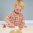 Tender Leaf Toys Cheese Chopping Board, Wooden Play Food Set with 4 Choppable Cheeses, Baguette, Wood Knife and Illustrated Board - Age 2+ Tender Leaf Toys Cheese Chopping Board, Wooden Play Food Set with 4 Choppable Cheeses, Baguette, Wood Knife and Illustrated Board - Age 2+