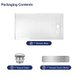 DeerValley 60" x 32" White Shower Base with Drain Assembly and Drain Cover Included, Non-slip Shower Pan, Right DeerValley 60" x 32" White Shower Base with Drain Assembly and Drain Cover Included, Non-slip Shower Pan, Right