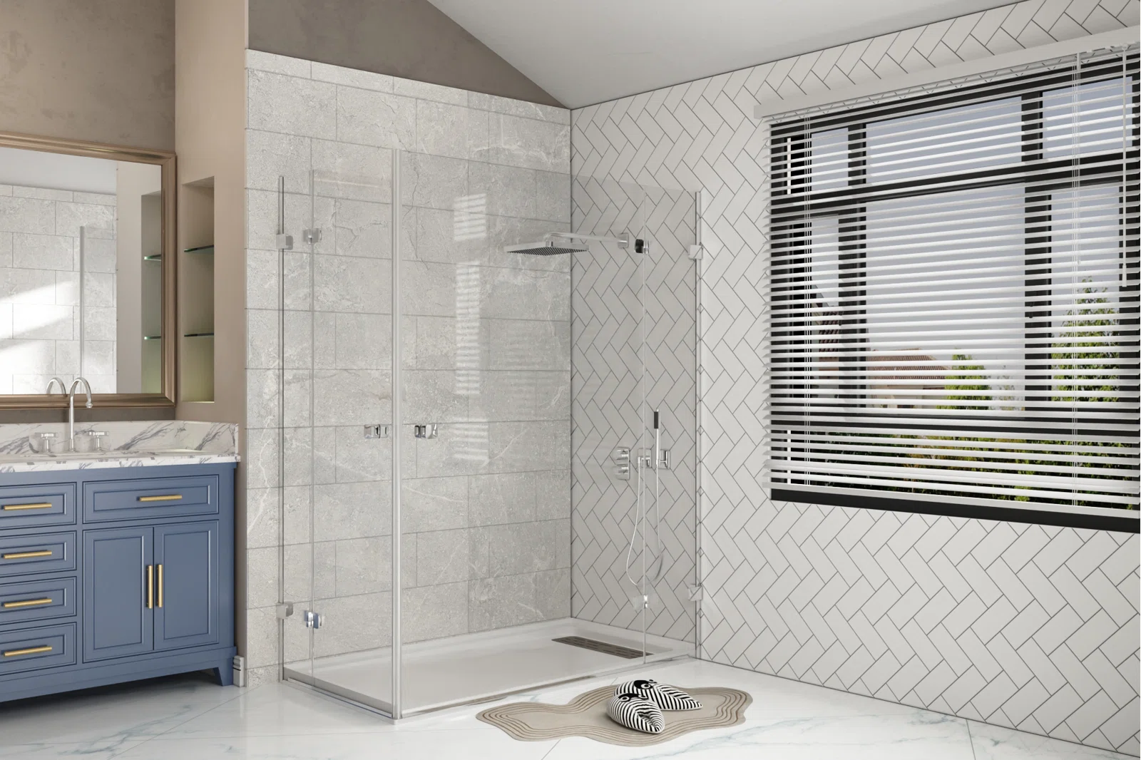 DeerValley 60" x 32" White Shower Base with Drain Assembly and Drain Cover Included, Non-slip Shower Pan, Right DeerValley 60" x 32" White Shower Base with Drain Assembly and Drain Cover Included, Non-slip Shower Pan, Right - Image 6