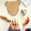 Tender Leaf Toys Cheese Chopping Board, Wooden Play Food Set with 4 Choppable Cheeses, Baguette, Wood Knife and Illustrated Board - Age 2+ Tender Leaf Toys Cheese Chopping Board, Wooden Play Food Set with 4 Choppable Cheeses, Baguette, Wood Knife and Illustrated Board - Age 2+
