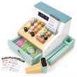 Tender Leaf Toys - General Stores Till - Comprehensive Wooden Shop Till Play Set with Scanner - Age 3+