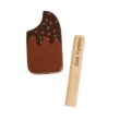 Tender Leaf Toys - Ice Lolly Shop - 13 Pieces Pretend Food Play Toy with 6 Wooden Popsicles Ice Cream Bars - Age 3+