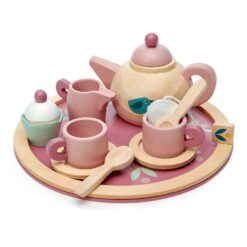 Tender Leaf Toys - Birdie Tea Set - Realistic Teapot, Cups and Treats for Pretend Afternoon Tea Party - Age 3+