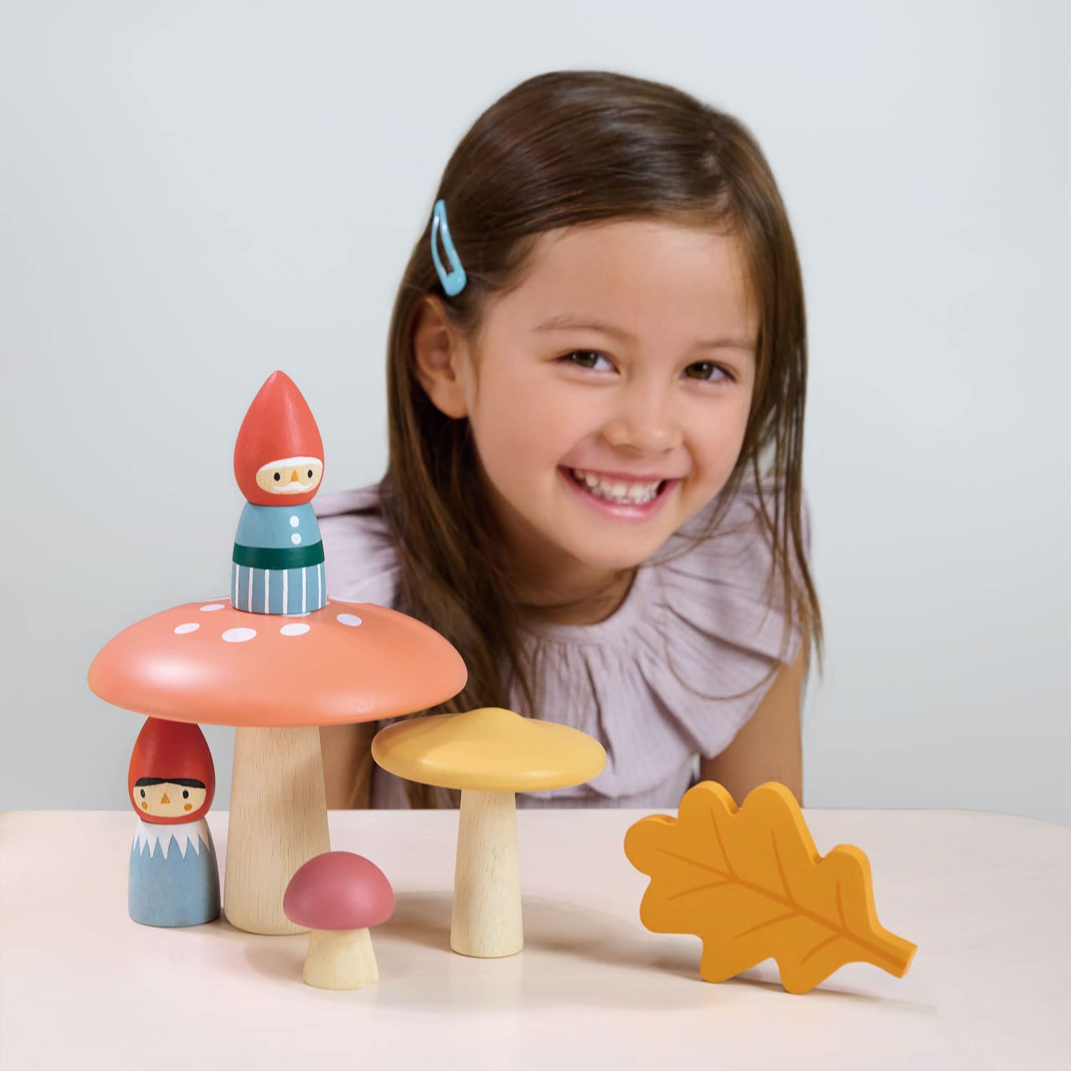 Tender Leaf Toys - Woodland Gnome Family - 8 Piece Solid Wood Imaginative Play Set, Nursery Decoration - Age 3+ Tender Leaf Toys - Woodland Gnome Family - 8 Piece Solid Wood Imaginative Play Set, Nursery Decoration - Age 3+ - Image 5