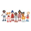 Tender Leaf Toys - Humming Bird Doll Family - Multicultural Wooden Dolls House Family Set with Flexible Arms and Legs - Age 3+
