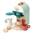 Tender Leaf Toys - Babyccino Maker - Wooden Coffee Machine Pretend Food Play Toy with Espresso Capsules and Cups