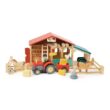 Tender Leaf Toys - Farmyard Tractor - Wooden Tractor Toy with Removeable Trailer, Animals and Accessories - Age 18m+ Tender Leaf Toys - Farmyard Tractor - Wooden Tractor Toy with Removeable Trailer, Animals and Accessories - Age 18m+