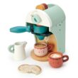 Tender Leaf Toys - Babyccino Maker - Wooden Coffee Machine Pretend Food Play Toy with Espresso Capsules and Cups
