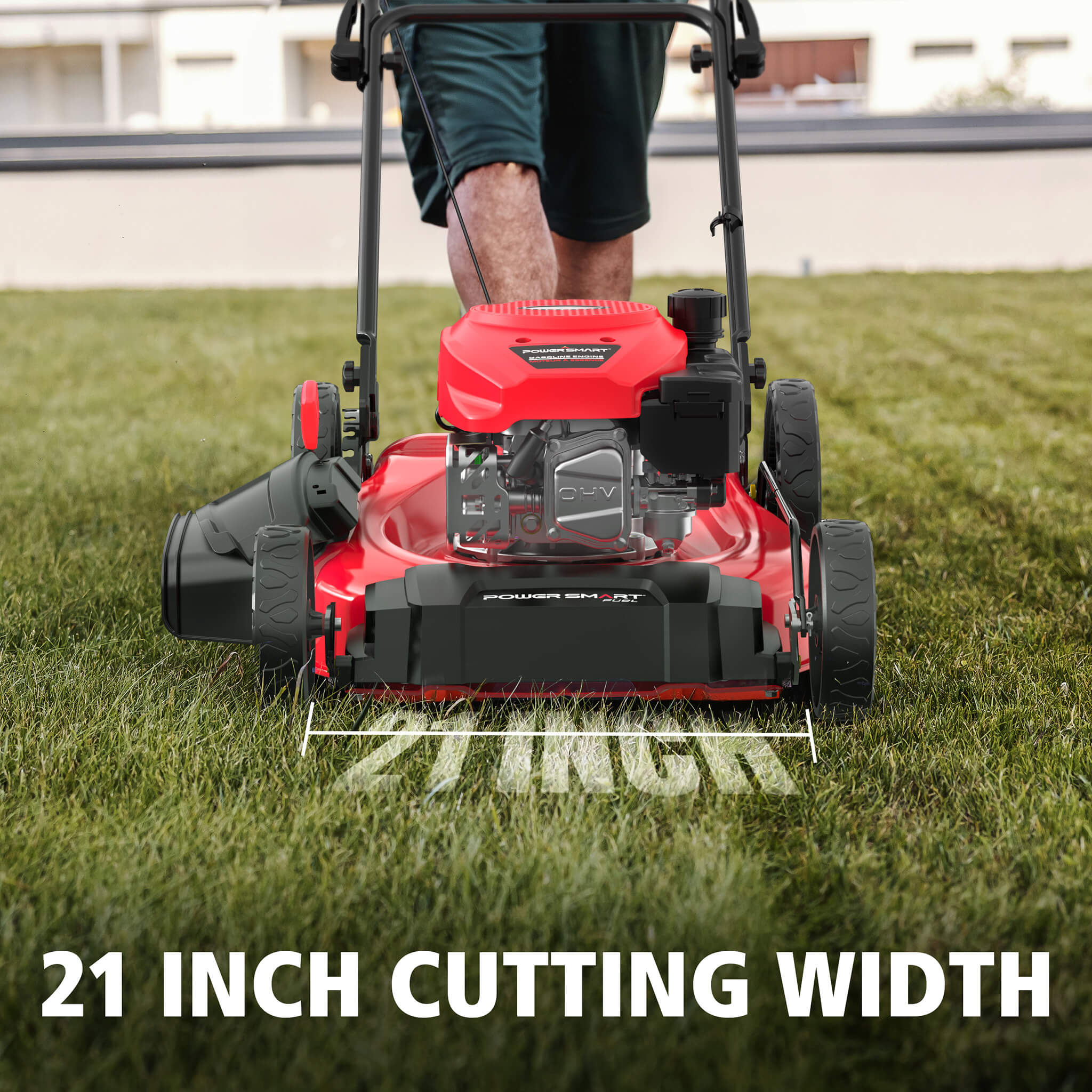 Powersmart 21'' 144cc Gas Push 2-in-1 Lawn Mower V8721C Powersmart 21'' 144cc Gas Push 2-in-1 Lawn Mower V8721C - Image 3