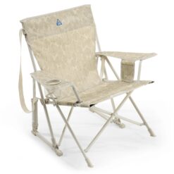 GCI Outdoor Kickback Rocker Chair, Leaf Print Soft Neutral