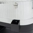 Permasteel 120-Qt Rolling Ice Chest, Portable Patio Party Bar Drink Cooler Cart with Wheels