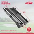 SKB Cases Deluxe ATA Hard Plastic Storage Wheeled Cart Golf Bag Travel Case, Small
