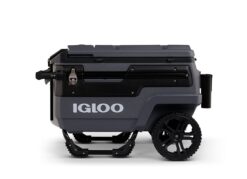 Igloo Trailmate Journey 70Qt Wheeled Cooler, Insulated Hard Shell Ice Chest, Carbonite