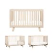 Babyletto Hudson 3-in-1 Convertible Baby Crib - Baby Bed with 4 Adjustable Heights - Wooden Crib - Washed Natural