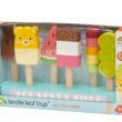 Tender Leaf Toys - Ice Lolly Shop - 13 Pieces Pretend Food Play Toy with 6 Wooden Popsicles Ice Cream Bars - Age 3+