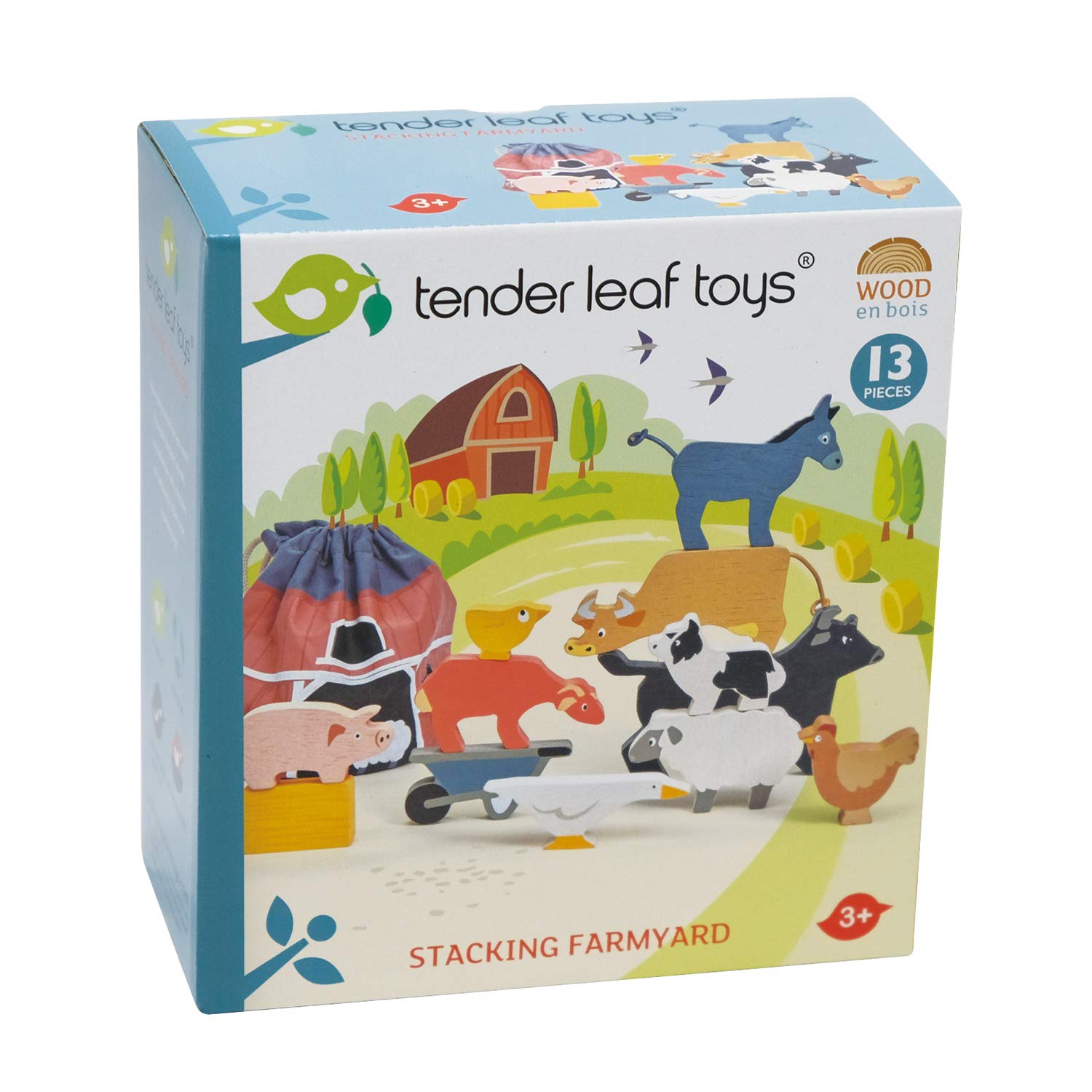 Tender Leaf Toys - Stacking Farmyard Set for Kids - Animal Set for Encouraging Logical Thinking, Inspire Imaginative and Pretend Play Tender Leaf Toys - Stacking Farmyard Set for Kids - Animal Set for Encouraging Logical Thinking, Inspire Imaginative and Pretend Play - Image 4