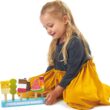 Tender Leaf Toys - Ice Lolly Shop - 13 Pieces Pretend Food Play Toy with 6 Wooden Popsicles Ice Cream Bars - Age 3+