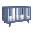 babyletto Hudson 3-in-1 Convertible Baby Crib- Wooden Baby Bed with 4 Adjustable Mattress Heights - Easy Assembly - Cove Blue