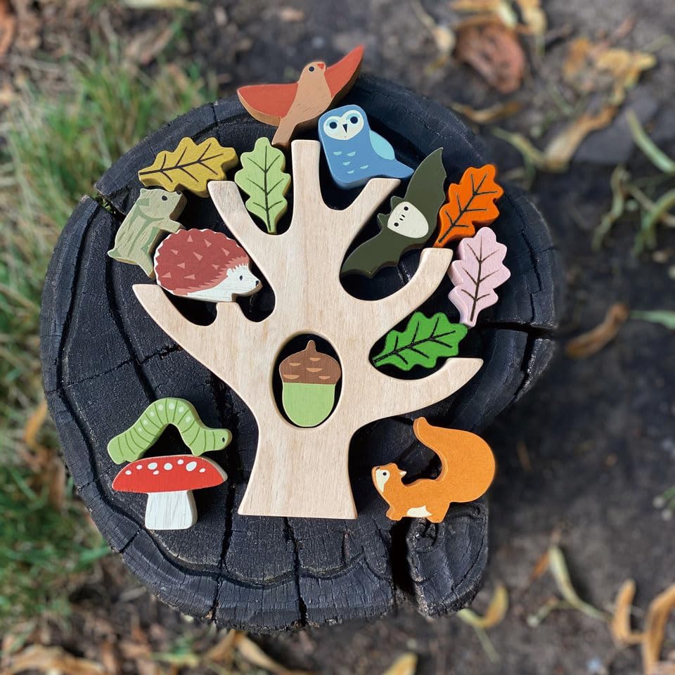 Tender Leaf Toys - Stacking Forest - Wooden Animal Balancing Game for Children and Toddlers 18 Months+ Tender Leaf Toys - Stacking Forest - Wooden Animal Balancing Game for Children and Toddlers 18 Months+ - Image 3