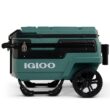 Igloo Trailmate Journey 70Qt Wheeled Cooler, Insulated Hard Shell Ice Chest, Spruce