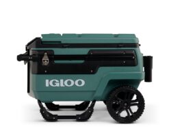 Igloo Trailmate Journey 70Qt Wheeled Cooler, Insulated Hard Shell Ice Chest, Spruce