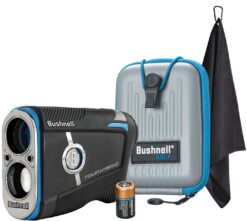 Bushnell Golf Tour Hybrid GPS Laser Rangefinder, Golf Towel Bundle