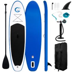 FunWater Stand Up Paddle Board Ultra-Light Inflatable Paddleboard with SUP Accessories for Adults & Youth of All Skill Levels, Sapphire Smile