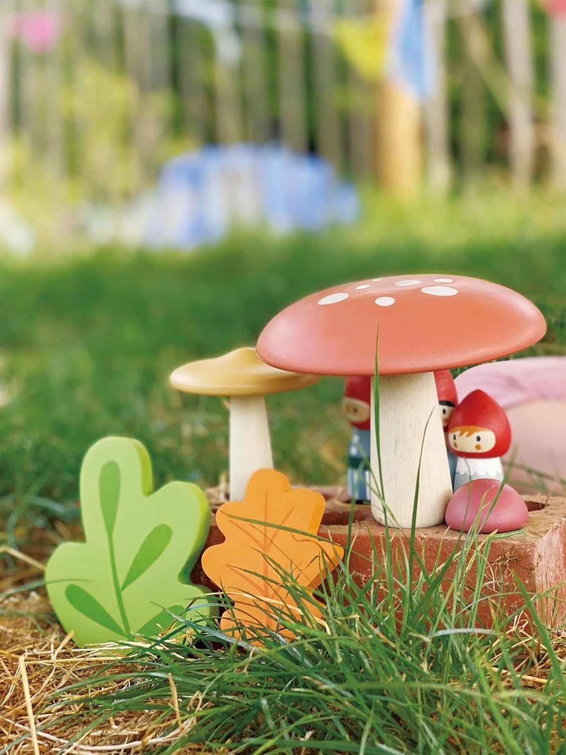 Tender Leaf Toys - Woodland Gnome Family - 8 Piece Solid Wood Imaginative Play Set, Nursery Decoration - Age 3+ Tender Leaf Toys - Woodland Gnome Family - 8 Piece Solid Wood Imaginative Play Set, Nursery Decoration - Age 3+ - Image 2