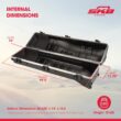 SKB Cases Deluxe ATA Hard Plastic Storage Wheeled Cart Golf Bag Travel Case, Large