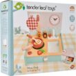 Tender Leaf Toys - Mini Chef Kitchenette - Foldable Portable Wooden Kitchen with Accessories for Pretend Cooking - Age 3+