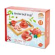 Tender Leaf Toys - Tea Tray Set - Wooden Pretend Food Play Toy with Tea Bags, Snacks, Teapot and Treats for Afternoon Tea Party - Age 3+