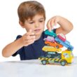 Tender Leaf Toys - Stacking Cars - 7 Wooden Stacking Toy Cars and a Wheeled Truck for Toddler Boys and Girls - Age 18m+ Tender Leaf Toys - Stacking Cars - 7 Wooden Stacking Toy Cars and a Wheeled Truck for Toddler Boys and Girls - Age 18m+