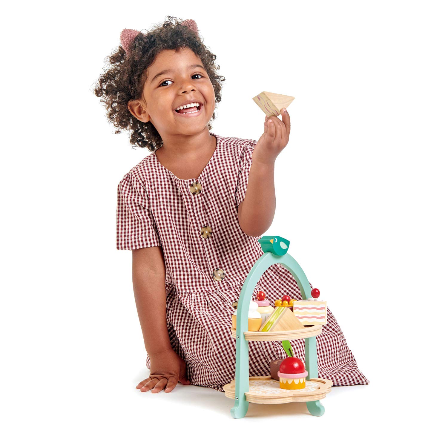 Tender Leaf Toys - Mini Chef Birdie Afternoon Tea Stand – Realistic English Sandwich, Cake and Pastry Tower for Pretend Play High - Age 3+ Tender Leaf Toys - Mini Chef Birdie Afternoon Tea Stand – Realistic English Sandwich, Cake and Pastry Tower for Pretend Play High - Age 3+ - Image 6