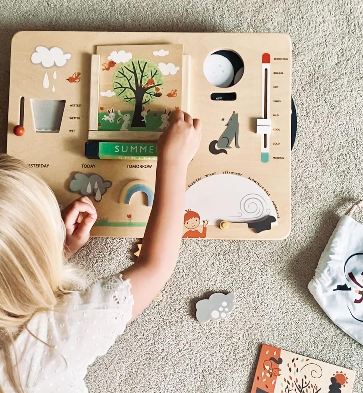 Tender Leaf Toys - Weather Watch - Educational Wooden Weatherboard for Kids Age 3+ Tender Leaf Toys - Weather Watch - Educational Wooden Weatherboard for Kids Age 3+ - Image 5