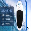 FunWater Stand Up Paddle Board Ultra-Light Inflatable Paddleboard with SUP Accessories for Adults & Youth of All Skill Levels, Sapphire Smile
