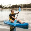 Lifetime Youth Recruit Kayak and Paddle Package, Blue