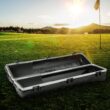 SKB Cases Deluxe ATA Hard Plastic Storage Wheeled Cart Golf Bag Travel Case, Small