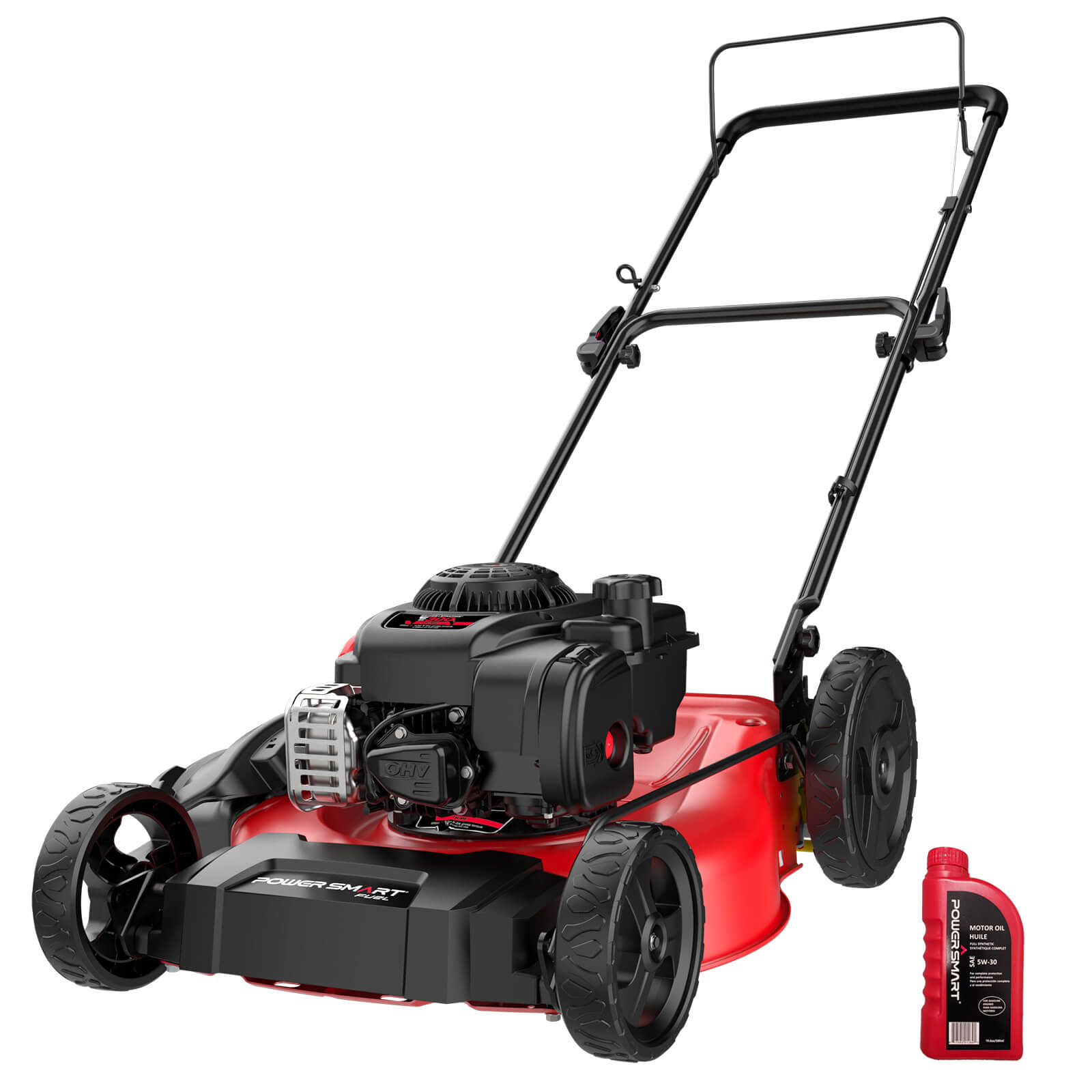 Powersmart 21" 125cc Gas Push 2-1 Lawn Mower w/ Briggs & Stratton 300E Engine B8721C Powersmart 21" 125cc Gas Push 2-1 Lawn Mower w/ Briggs & Stratton 300E Engine B8721C