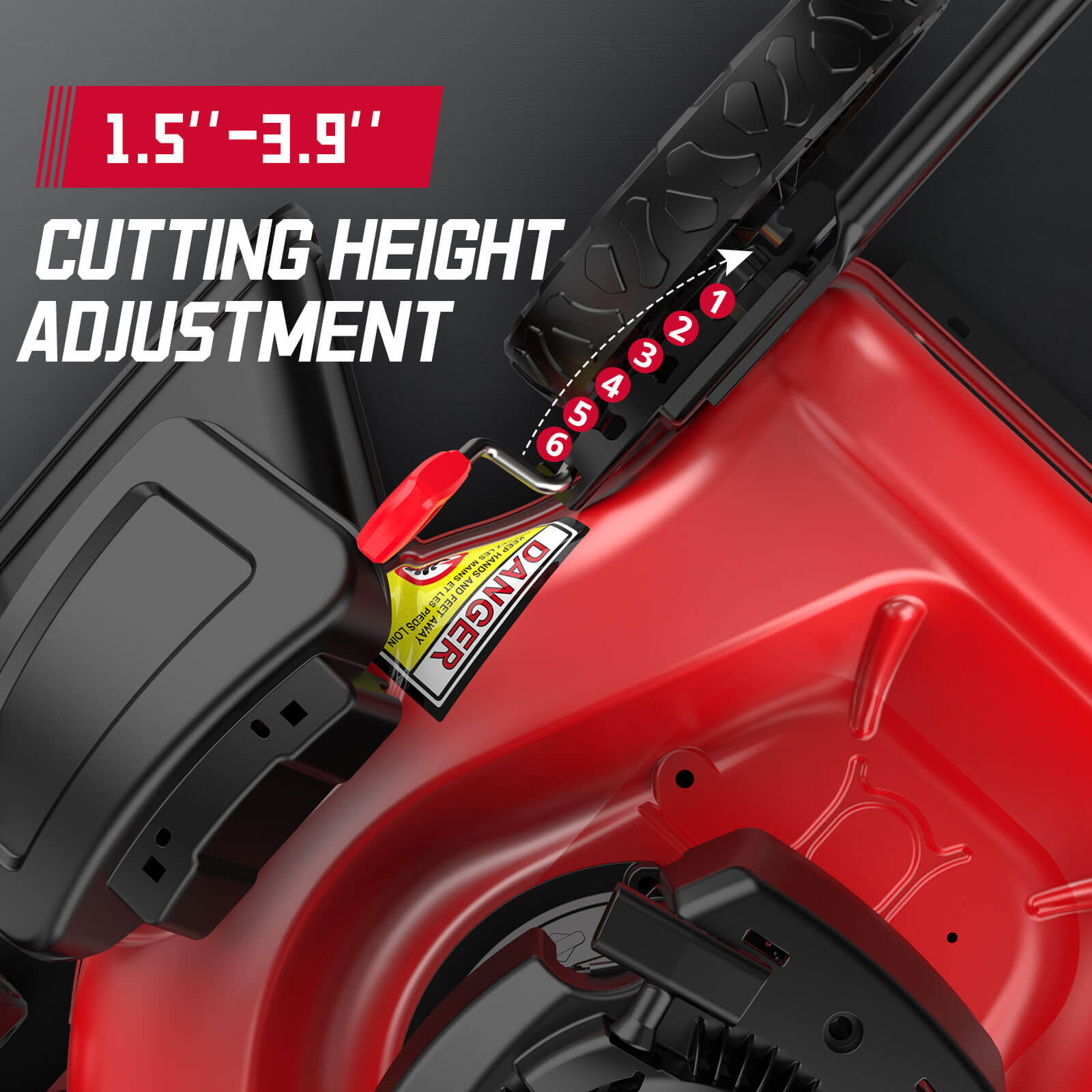 Powersmart 21" 125cc Gas Push 2-1 Lawn Mower w/ Briggs & Stratton 300E Engine B8721C Powersmart 21" 125cc Gas Push 2-1 Lawn Mower w/ Briggs & Stratton 300E Engine B8721C - Image 6