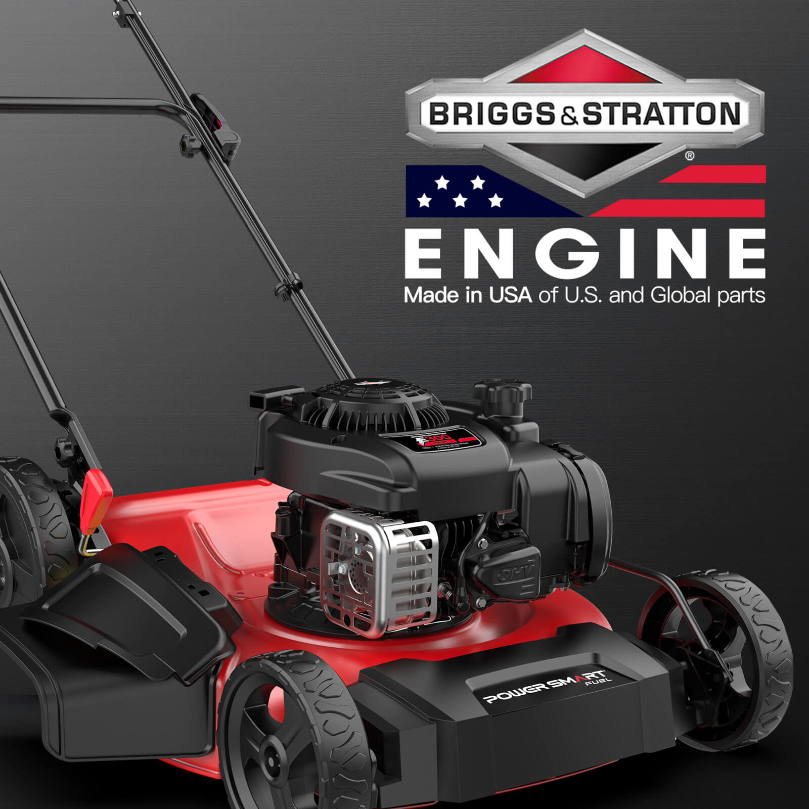 Powersmart 21" 125cc Gas Push 2-1 Lawn Mower w/ Briggs & Stratton 300E Engine B8721C Powersmart 21" 125cc Gas Push 2-1 Lawn Mower w/ Briggs & Stratton 300E Engine B8721C - Image 4