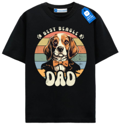 Best Beagle Dad T Shirt, Funny Retro Dog Lover Gift For Men, Dog Lover T Shirt