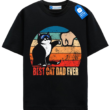 Best Cat Dad Ever Shirt, Retro Cat T Shirt, Funny Cat Dad Gift