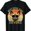 Best Dog Dad Ever Frenchie T Shirt, Retro French Bulldog Lover Tee