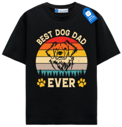 Best Dog Dad Ever T Shirt, Funny Dog Owner Shirt, Retro Dog Dad Tee