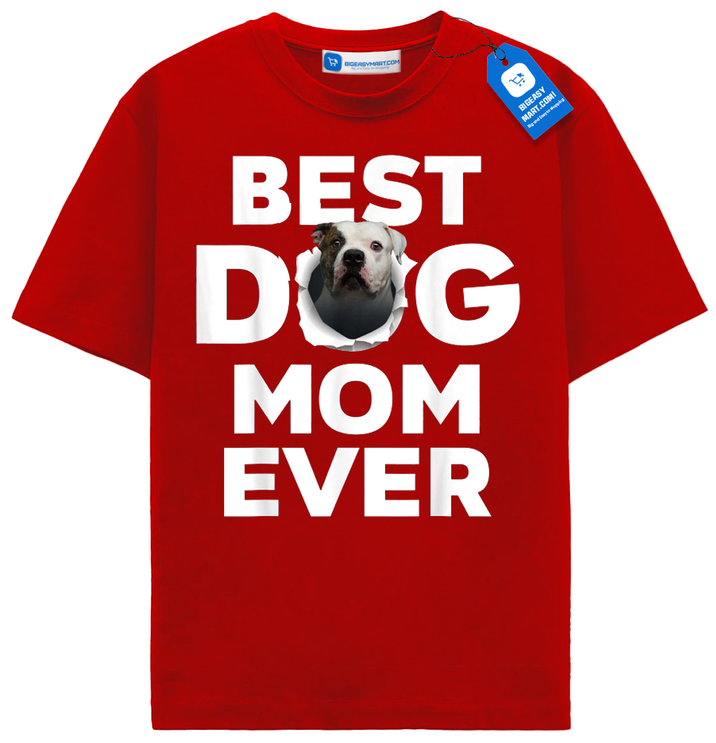 Best Dog Mom Ever Shirt, Funny Bulldog Ripped Design Gift For Women Best Dog Mom Ever Shirt, Funny Bulldog Ripped Design Gift For Women - Image 7