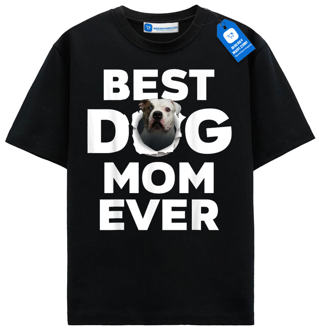 Best Dog Mom Ever Shirt, Funny Bulldog Ripped Design Gift For Women Best Dog Mom Ever Shirt, Funny Bulldog Ripped Design Gift For Women - Image 8