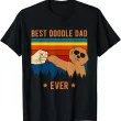 Best Doodle Dad Shirt, Funny Retro Doodle Dog Fist Bump Gift For Dog Lovers