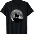 Funny Bulldog and Moon Shirt, Celestial Dog Lover Tee