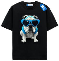 Bulldog Shirt With Sunglasses
