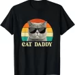 Cat Daddy T-Shirt , Funny Cat Dad Shirt for Men, Cool Retro Kitty Tee, Gift for Cat Lovers
